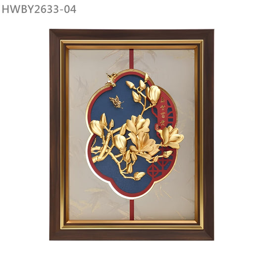 HWBY2633-04 "玉堂富貴" 金箔掛畫