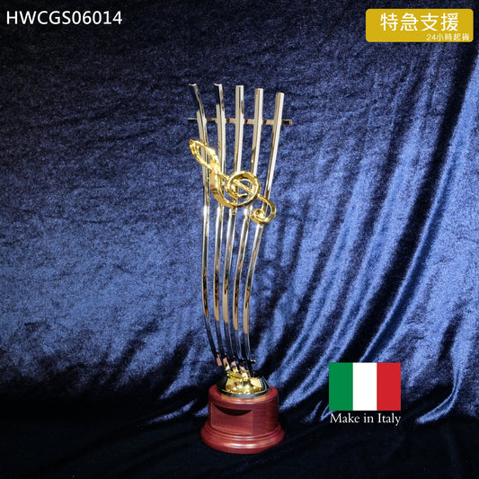 特急 HWCGSO6014 意大利進口五線譜音樂獎座