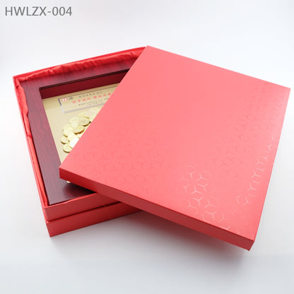 HWLZX-004 金底香港維港景大佛硬幣金錢樹擺設
