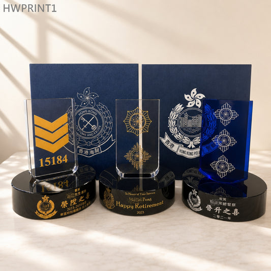 HWPRINT1 水晶禮盒 UV 彩印客製服務