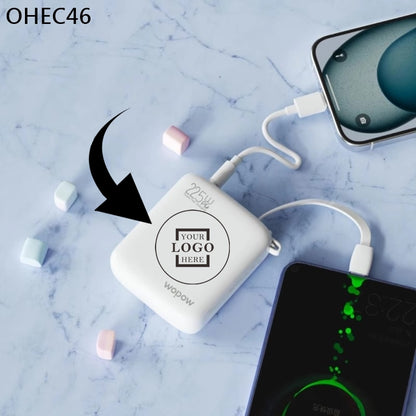 OHEC46 小冰磚快充自帶線充電寶