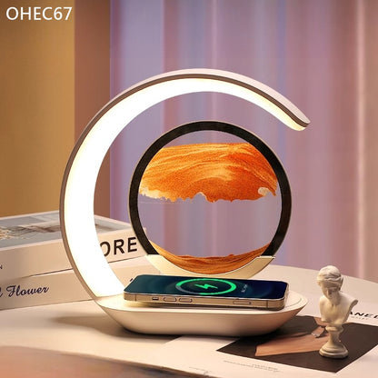 OHEC68 夜燈沙畫無線充電夜燈