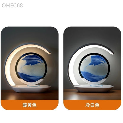 OHEC68 夜燈沙畫無線充電夜燈