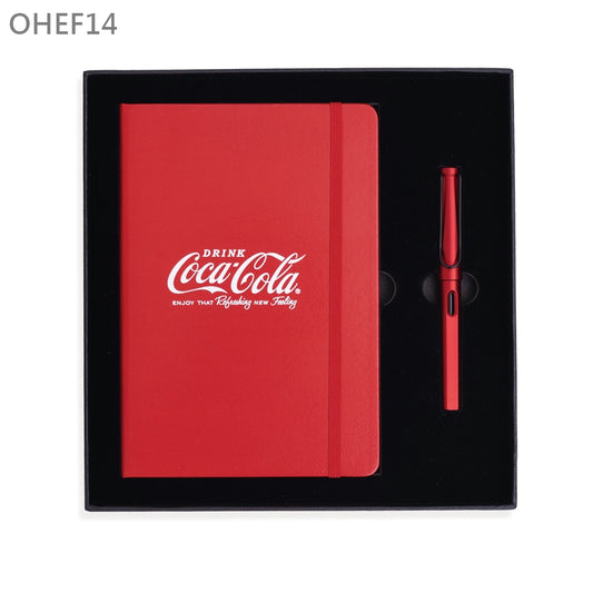 OHEF14 環保水性充皮紙筆記本簽字筆套裝