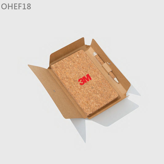 OHEF18  軟木記事本軟木筆套裝