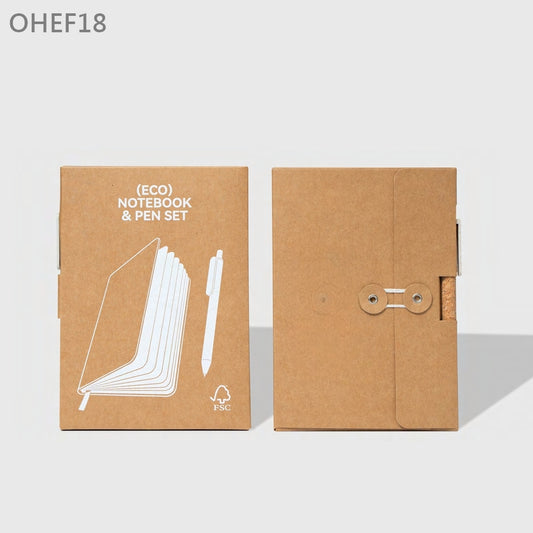 OHEF18  軟木記事本軟木筆套裝