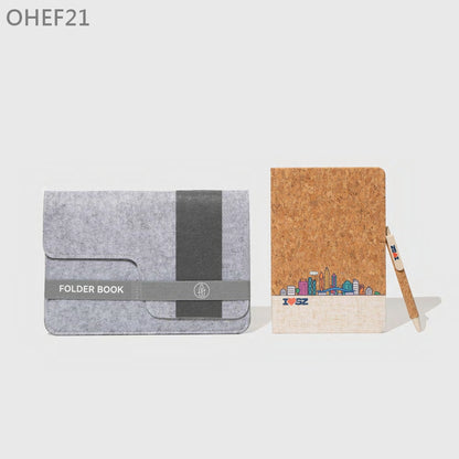 OHEF21 毛氈袋筆記本套裝
