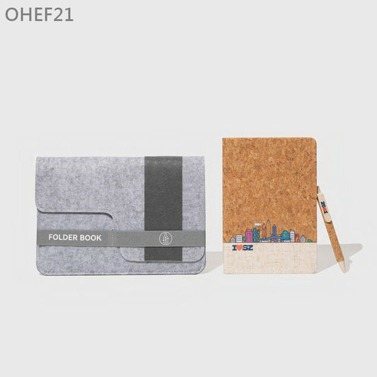 OHEF21 毛氈袋筆記本套裝