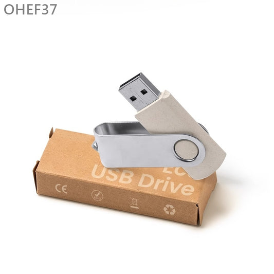OHEF37 不鏽鋼麥秸稈USB