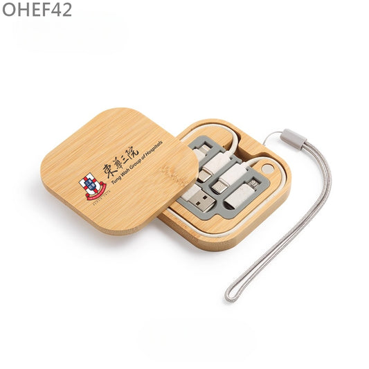 OHEF42 環保竹殼數據線套裝