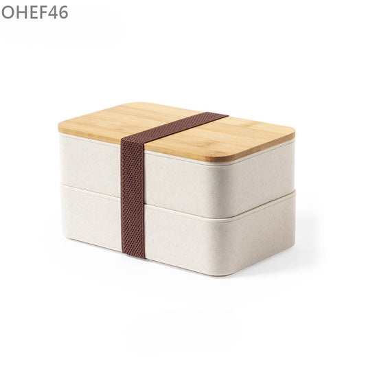 OHEF46 環保雙層麥秸稈飯盒