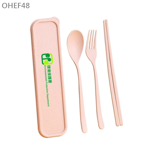 OHEF48 環保麥秸稈餐具套裝
