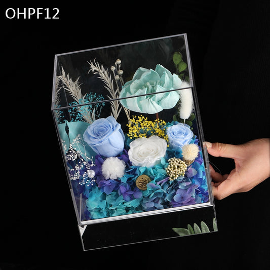 OHPF12 蒂芙尼藍永生花花盒