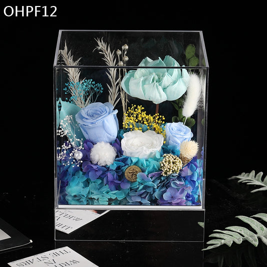 OHPF12 蒂芙尼藍永生花花盒