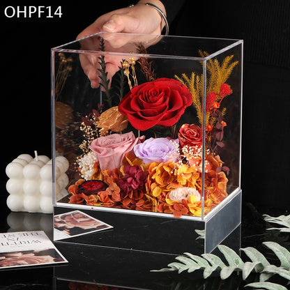 OHPF14 紅梅永生花花盒